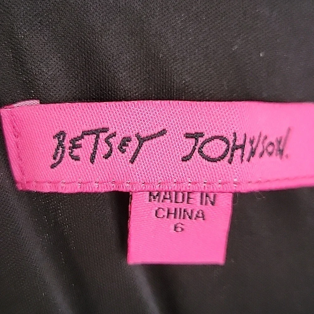 Betsey Johnson Sz 6 Floral Fit & Flare Mini Dress NWT Fairycore Retro Whimsical - Picture 11 of 13